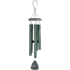 36" Forest Green Speckle Outdoor Patio Garden Wind Chime