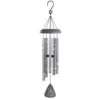 30” Silver And Black Serenity Wind Chime
