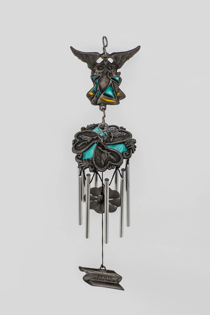 13" Blue And Silver Whispers From Heaven Bereavement Chime 1 13" Blue And Silver Whispers From Heaven Bereavement Chime