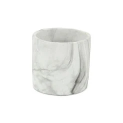 5.5" Large White And Gray Ceramic Outdoor Planter Pot -PatioVibe Shop dcri205783l 3 88427.1678837167