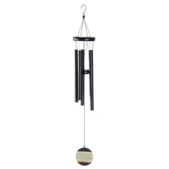 34.75" Black And Green "You're Never Too Old" Retirement Metallic Windchime