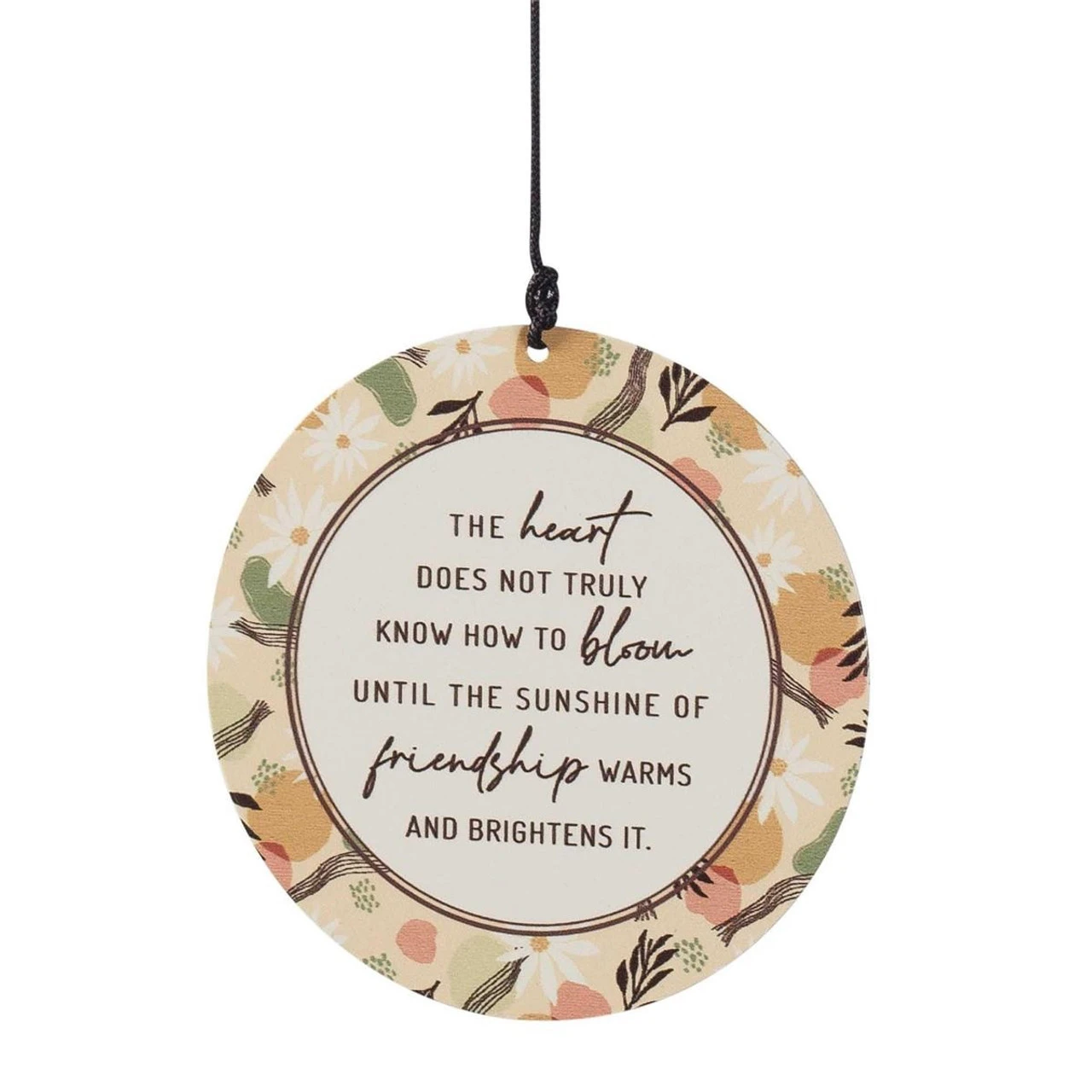 34.75" Green And Brown "Heart Of A Friend" Hanging Windchime 2 34.75" Green And Brown "Heart Of A Friend" Hanging Windchime - Image 2