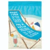 Double Applique "TOES IN THE SAND COLD DRINK IN MY HAND" Beach Chair Outdoor Flag 42" X 29"