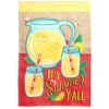 Yellow And Red Double Applique "IT'S Summer Y'All" Outdoor House Flag 42" X 29"