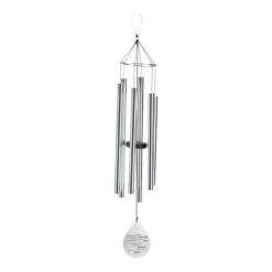 42" Silver Colored "If Tears Could" Windchime Hanging