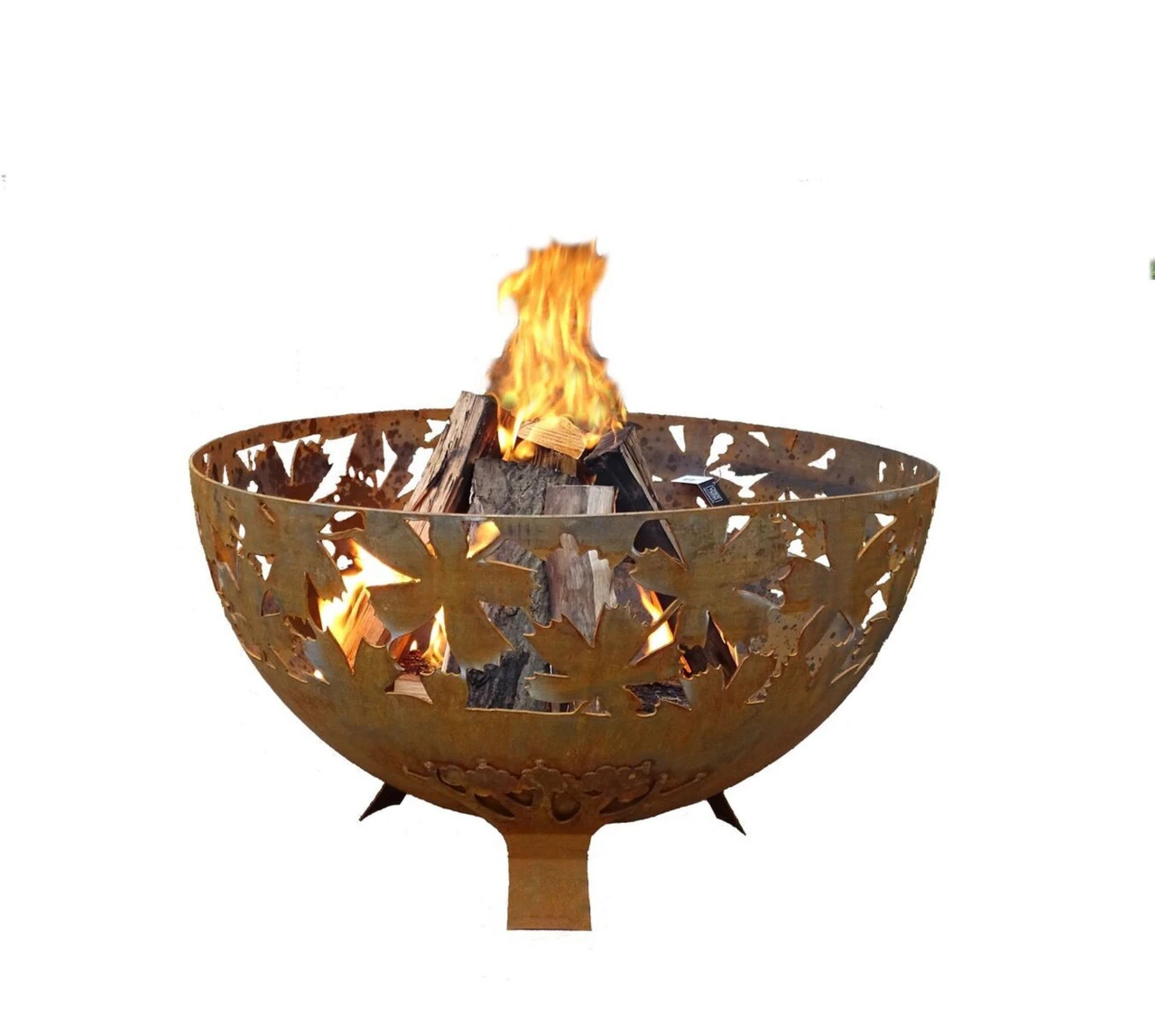 32" Bronze Leaves Rustic Finish Outdoor Fire Bowl - Extra Large 1 32" Bronze Leaves Rustic Finish Outdoor Fire Bowl - Extra Large