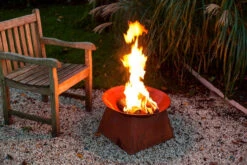 22" Brown Solid Rustic Finish Outdoor Patio Garden Fire Bowl With Stand 11 22" Brown Solid Rustic Finish Outdoor Patio Garden Fire Bowl With Stand -PatioVibe Shop desda ff149 06 39317.1677146269