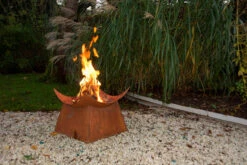 19.25" Brown Solid Rustic Finish Square Outdoor Patio Garden Fire Bowl With Stand 7 19.25" Brown Solid Rustic Finish Square Outdoor Patio Garden Fire Bowl With Stand -PatioVibe Shop desda ff153 4 14802.1677146265