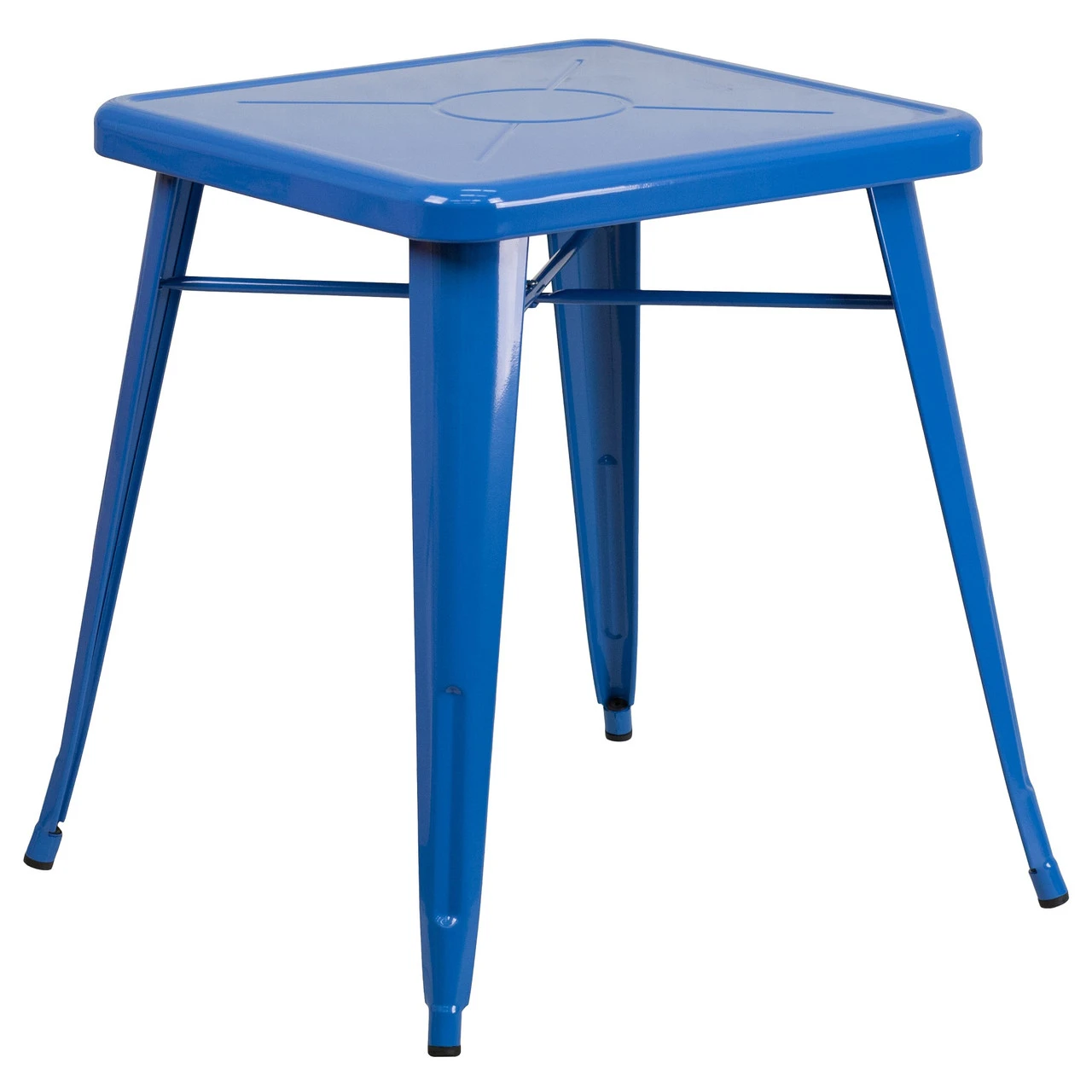 29'' Blue Solid Square Outdoor Cafe Bar Table 1 29'' Blue Solid Square Outdoor Cafe Bar Table