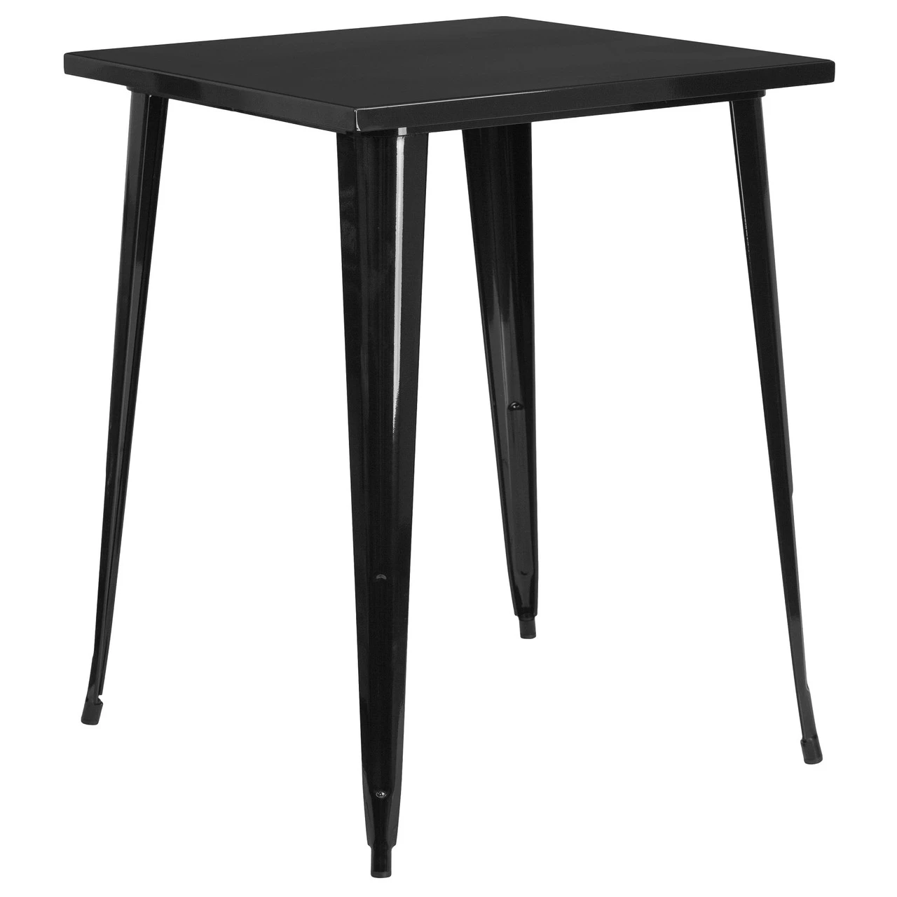 40.75" Black Square Outdoor Furniture Patio Cafe Bar Height Table 1 40.75" Black Square Outdoor Furniture Patio Cafe Bar Height Table