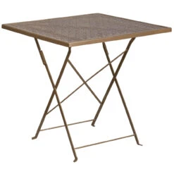 28" Brown Square Outdoor Furniture Patio Folding Table