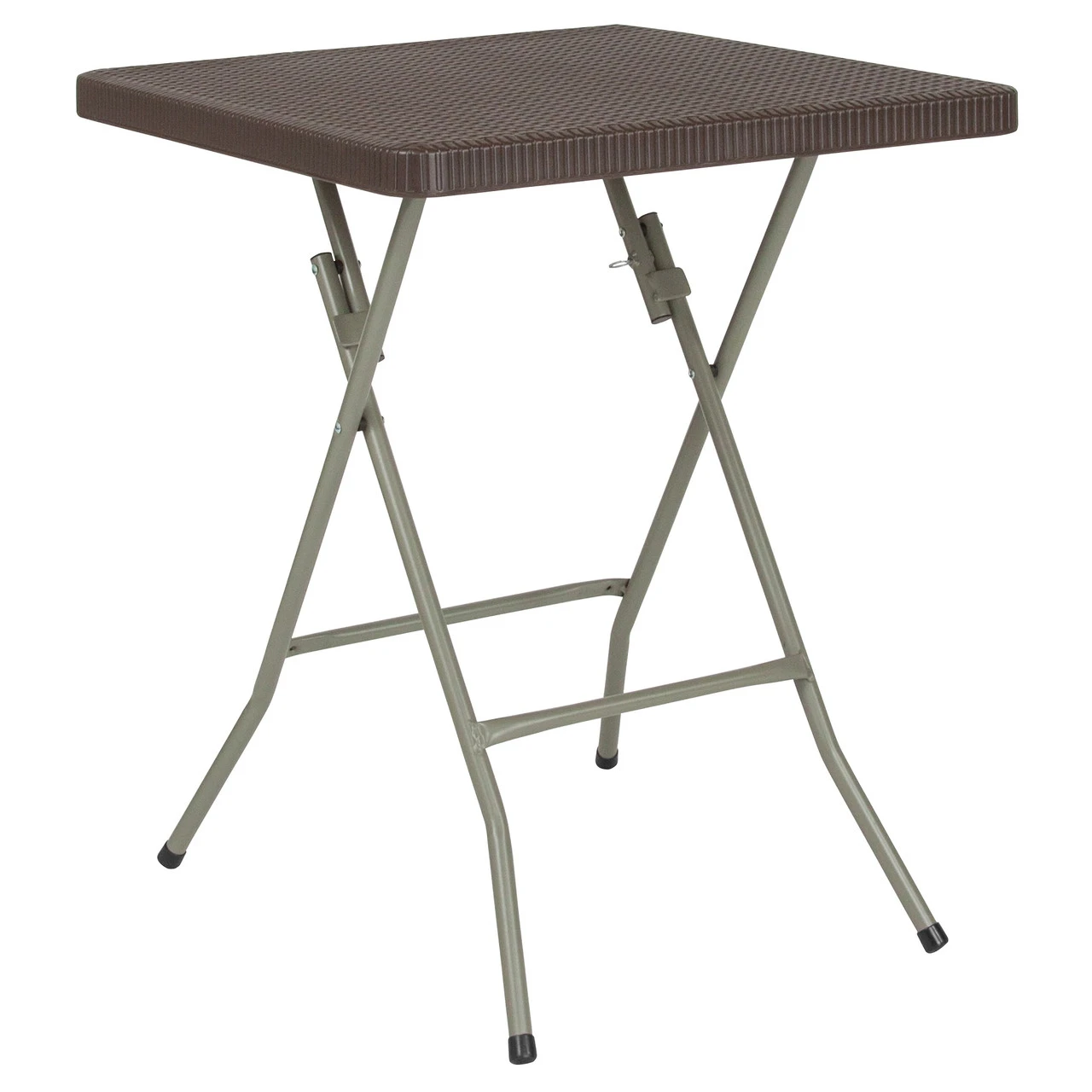 29" Brown Square Contemporary Outdoor Patio Folding Table 1 29" Brown Square Contemporary Outdoor Patio Folding Table