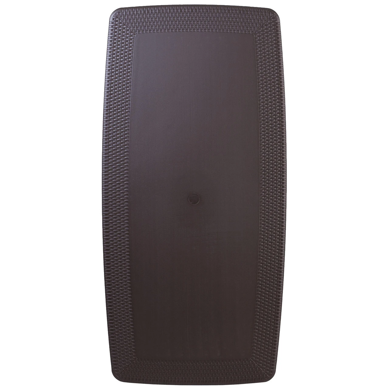 67.5" Brown Rectangular Contemporary Outdoor Furniture Patio Folding Table 3 67.5" Brown Rectangular Contemporary Outdoor Furniture Patio Folding Table - Image 3