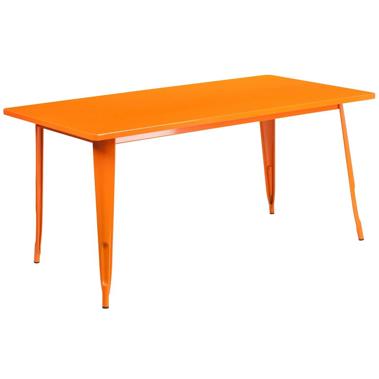 63'' Orange Rectangular Contemporary Outdoor Cafe Table 1 63'' Orange Rectangular Contemporary Outdoor Cafe Table