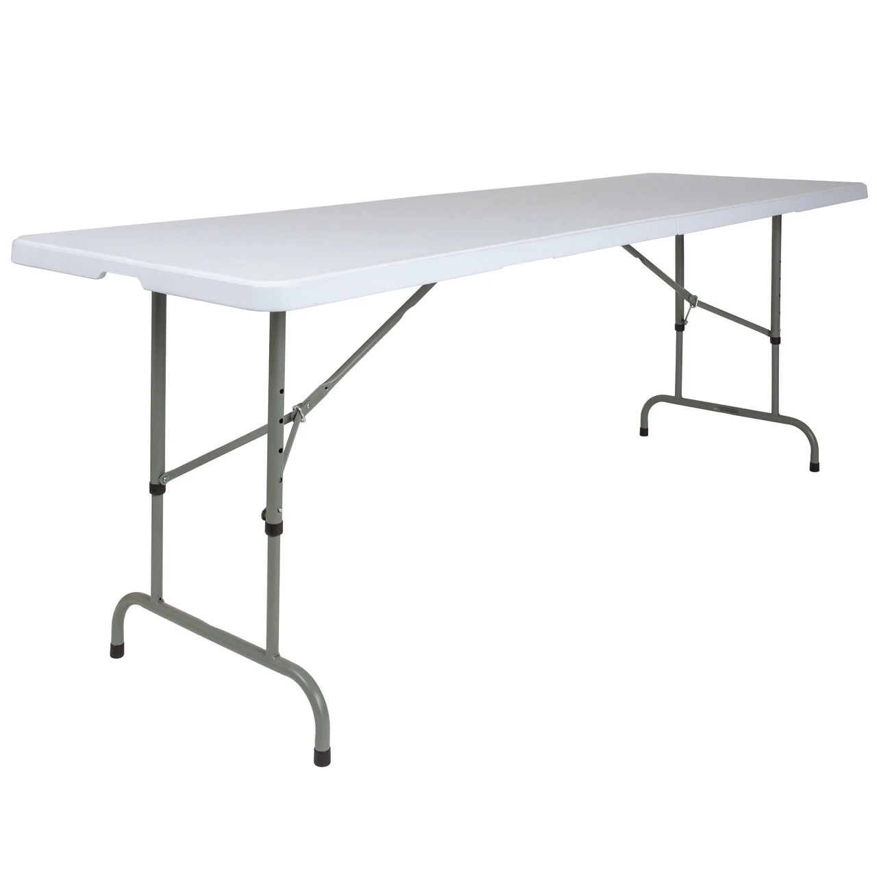96" Granite White And Gray Contemporary Height Adjustable Rectangular Folding Table 1 96" Granite White And Gray Contemporary Height Adjustable Rectangular Folding Table