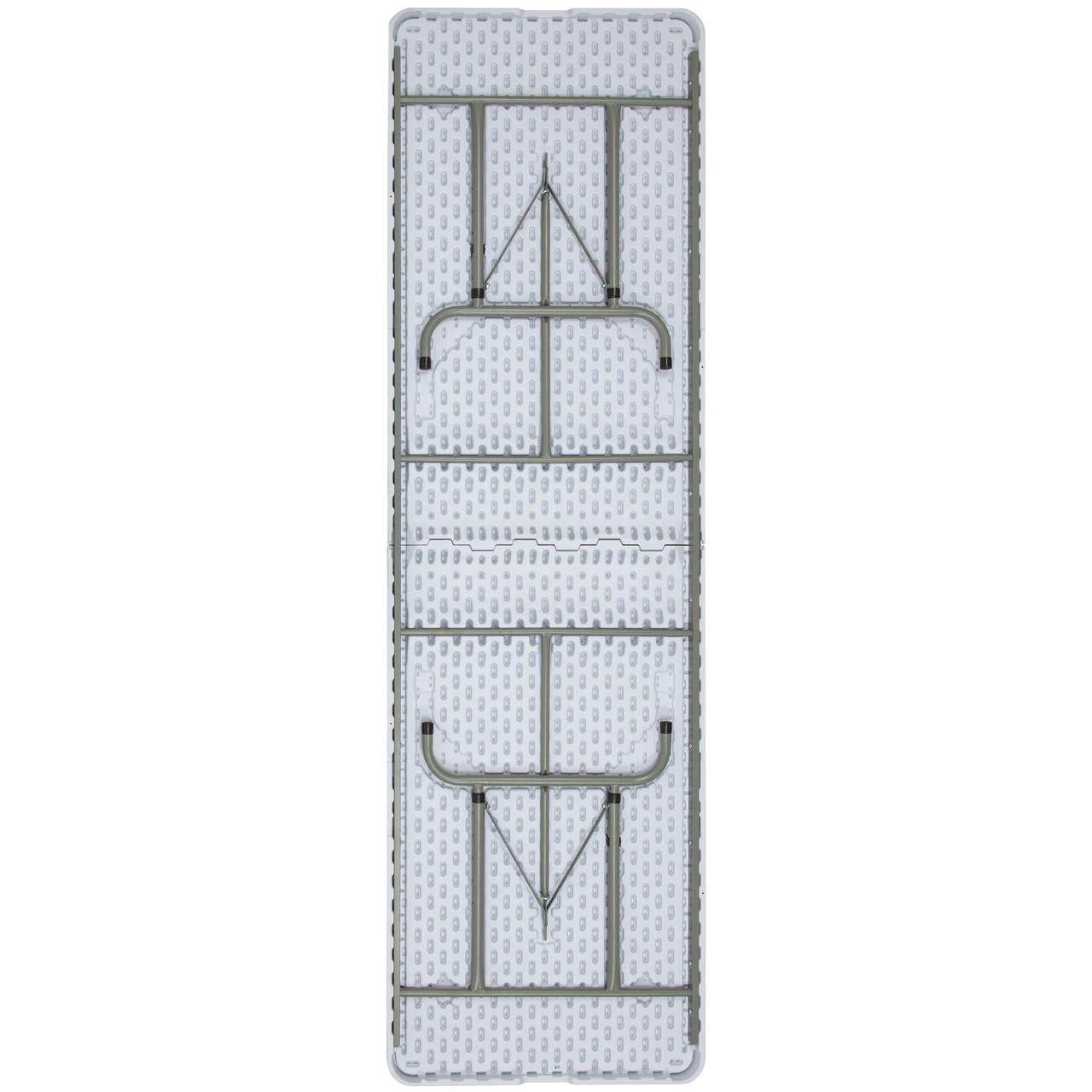 96" Granite White And Gray Contemporary Height Adjustable Rectangular Folding Table 3 96" Granite White And Gray Contemporary Height Adjustable Rectangular Folding Table - Image 3