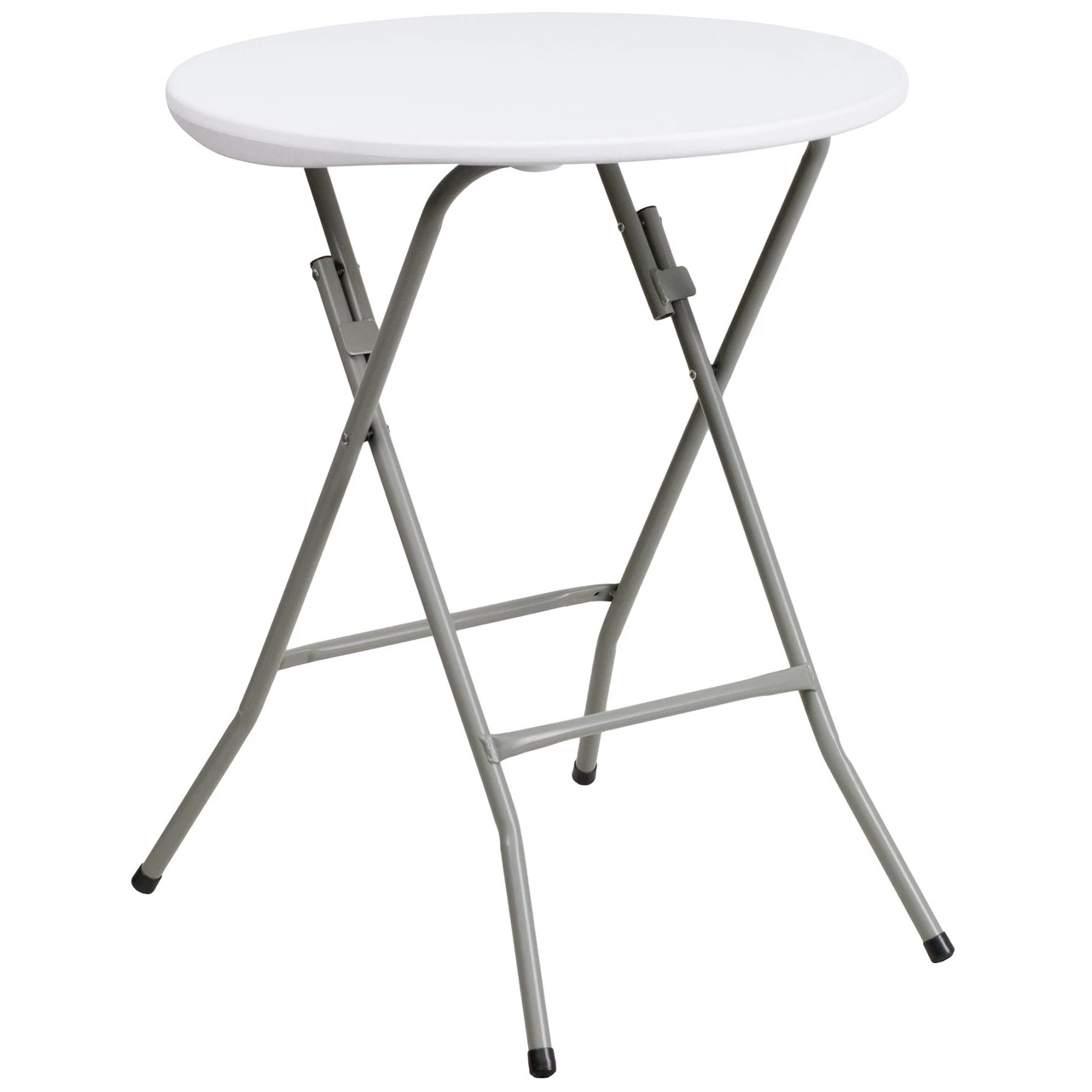 29.25" White Round Contemporary Outdoor Patio Folding Table 1 29.25" White Round Contemporary Outdoor Patio Folding Table