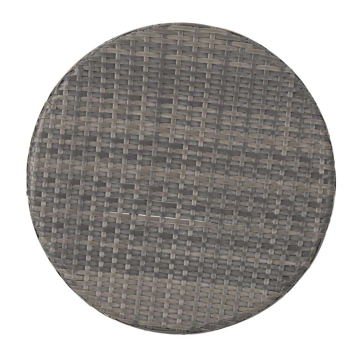 19.5" Gray Contemporary Outdoor Patio Accent Side Table 4 19.5" Gray Contemporary Outdoor Patio Accent Side Table - Image 4