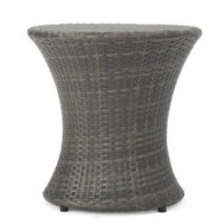 19.5" Gray Contemporary Outdoor Patio Accent Side Table 11 19.5" Gray Contemporary Outdoor Patio Accent Side Table -PatioVibe Shop dnhhf 214866 6 92875.1667504763