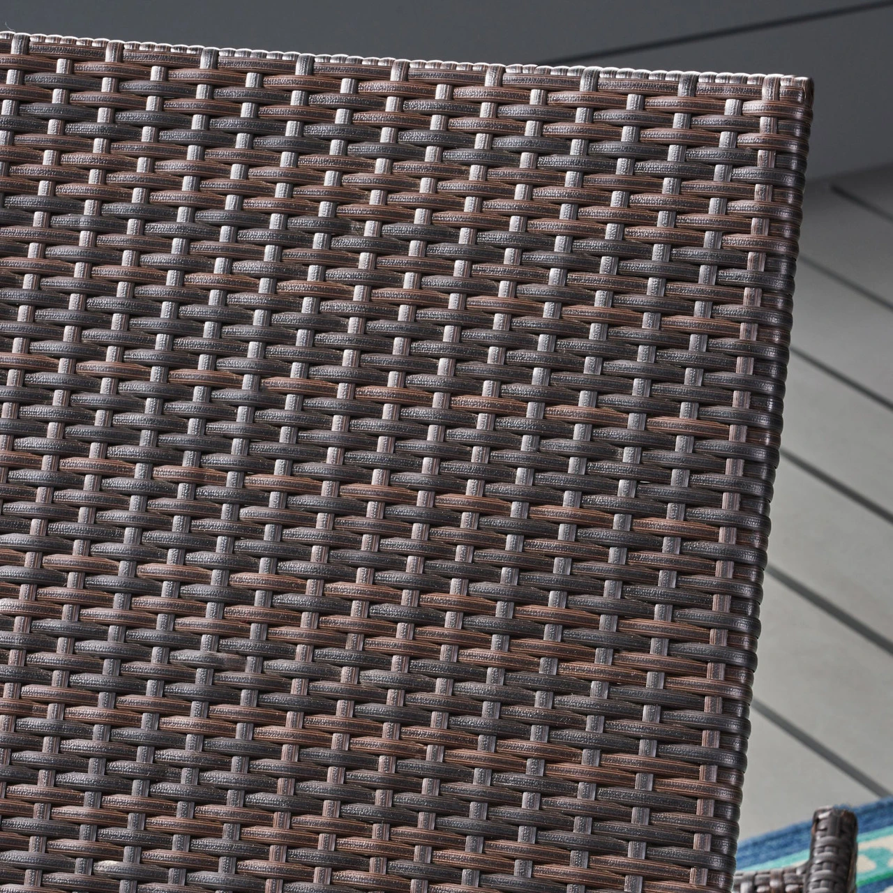 Set Of 3 Brown Wicker Outdoor Furniture Patio Chaise Lounges And Table Set 3 Set Of 3 Brown Wicker Outdoor Furniture Patio Chaise Lounges And Table Set - Image 3