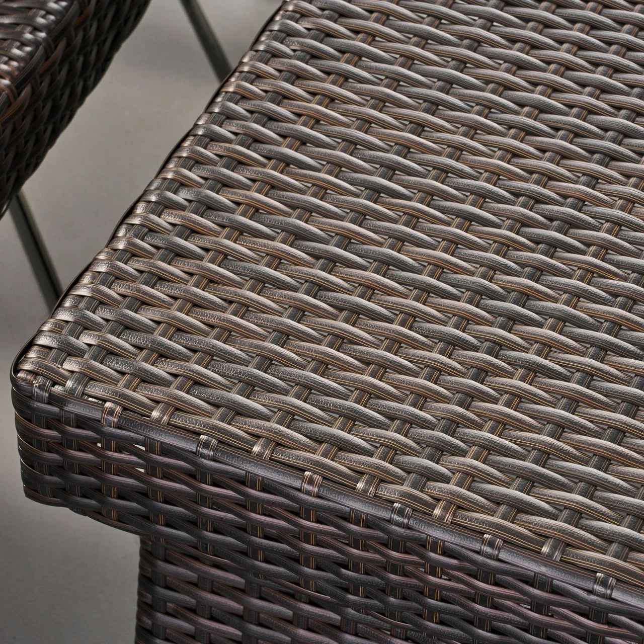 6-Piece Brown Wicker Outdoor Furniture Patio Chaise Lounges And Folding Tables Set 3 6-Piece Brown Wicker Outdoor Furniture Patio Chaise Lounges And Folding Tables Set - Image 3