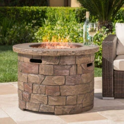 34.5" Brown Contemporary Round Outdoor Patio Fire Pit 11 34.5" Brown Contemporary Round Outdoor Patio Fire Pit -PatioVibe Shop dnhhf 300712 6 55069.1667664435