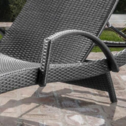 3-Piece Gray Wicker Outdoor Furniture Patio Chaise Lounge Set With Side Table 10 3-Piece Gray Wicker Outdoor Furniture Patio Chaise Lounge Set With Side Table -PatioVibe Shop dnhhf 301011 4 72195.1667487339