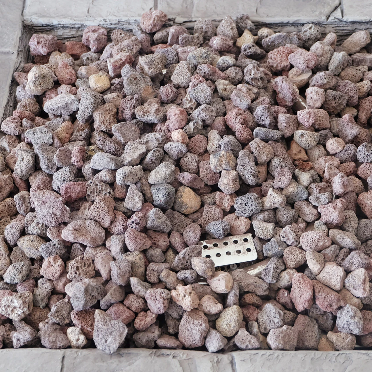 30" Gray Handcrafted Square Outdoor Patio Fire Pit 4 30" Gray Handcrafted Square Outdoor Patio Fire Pit - Image 4