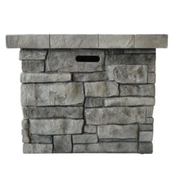 30" Gray Handcrafted Square Outdoor Patio Fire Pit 11 30" Gray Handcrafted Square Outdoor Patio Fire Pit -PatioVibe Shop dnhhf 303222 6 04714.1667488800