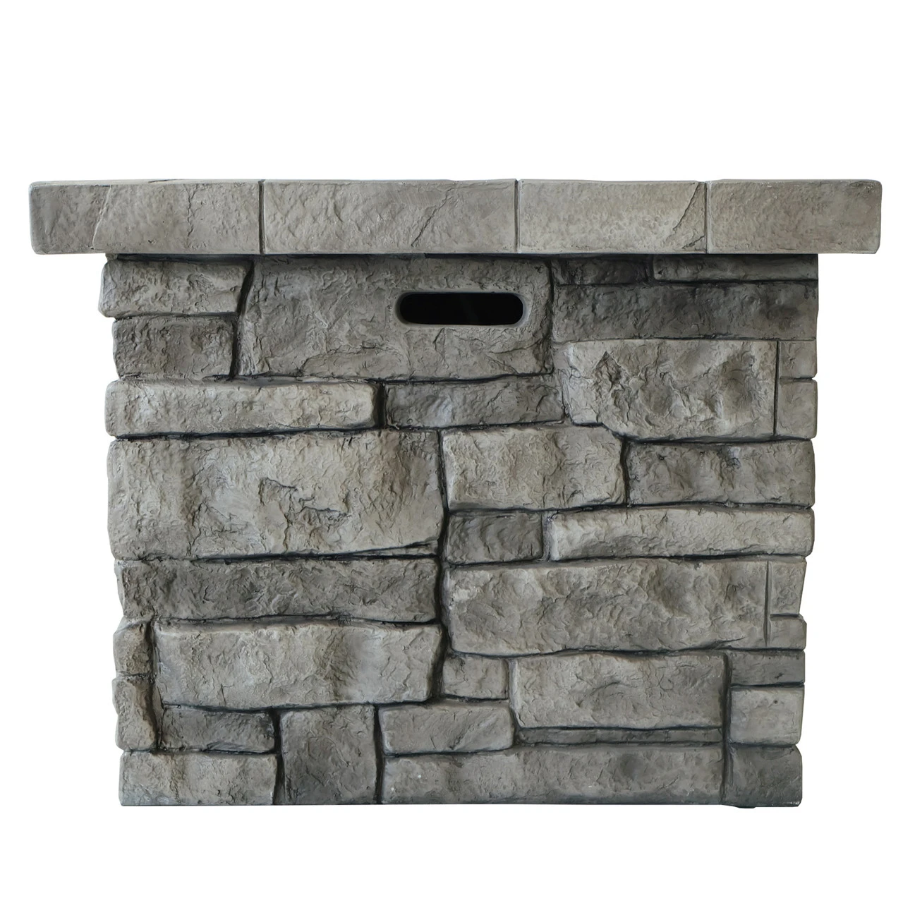 30" Gray Handcrafted Square Outdoor Patio Fire Pit 6 30" Gray Handcrafted Square Outdoor Patio Fire Pit - Image 6