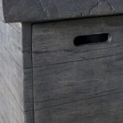 45" Gray Handcrafted Rectangular Outdoor Patio Fire Pit 10 45" Gray Handcrafted Rectangular Outdoor Patio Fire Pit -PatioVibe Shop dnhhf 303225 4 03298.1667490521