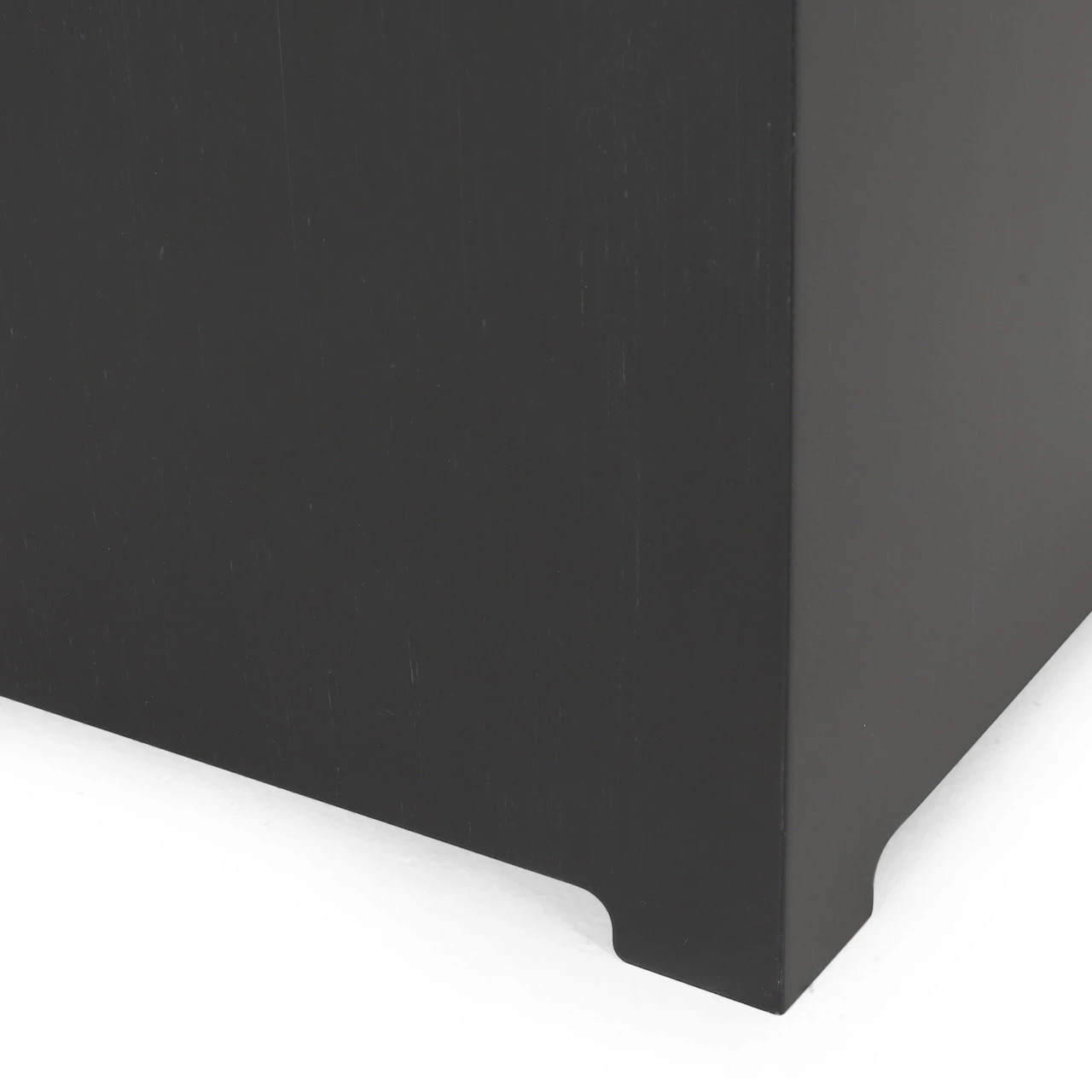 48" Charcoal Gray Handcrafted Rectangular Outdoor Patio Fire Pit With Tank Holder 4 48" Charcoal Gray Handcrafted Rectangular Outdoor Patio Fire Pit With Tank Holder - Image 4