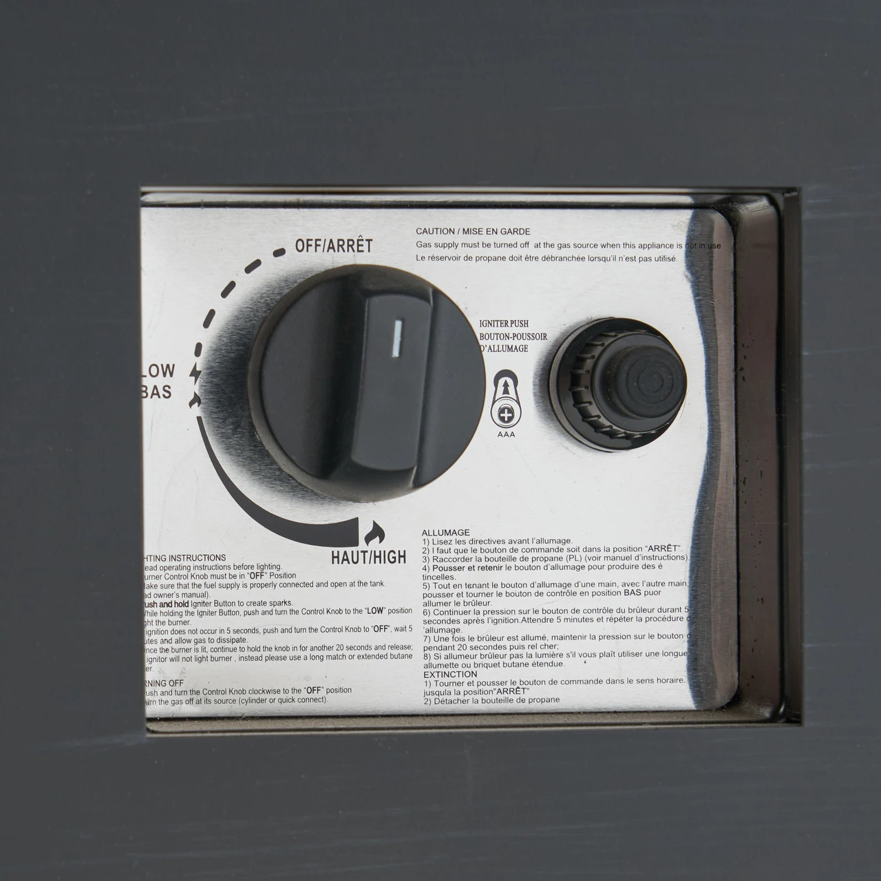 48" Charcoal Gray Handcrafted Rectangular Outdoor Patio Fire Pit With Tank Holder 5 48" Charcoal Gray Handcrafted Rectangular Outdoor Patio Fire Pit With Tank Holder - Image 5