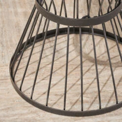 21" Matte Black Hand Crafted Outdoor Patio Side Table -PatioVibe Shop dnhhf 304131 4 58388.1667487087