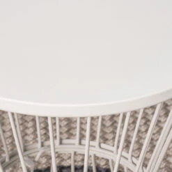 21" Matte White Contemporary Hourglass Outdoor Patio Side Tables 8 21" Matte White Contemporary Hourglass Outdoor Patio Side Tables -PatioVibe Shop dnhhf 304133 03 46337.1667690881