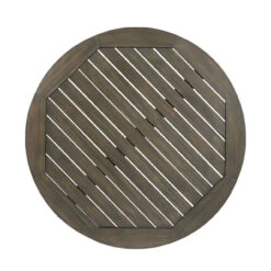 30" Gray Contemporary Round Table Outdoor Bistro Table With X Legs -PatioVibe Shop dnhhf 304871 7 53096.1667490482