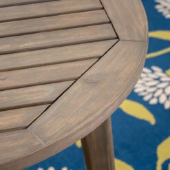 30" Brown And Gray Contemporary Round Outdoor Bistro Table 9 30" Brown And Gray Contemporary Round Outdoor Bistro Table -PatioVibe Shop dnhhf 304995 3 97650.1667474981