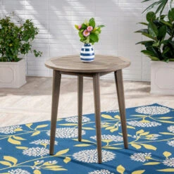 30" Brown And Gray Contemporary Round Outdoor Bistro Table 13 30" Brown And Gray Contemporary Round Outdoor Bistro Table -PatioVibe Shop dnhhf 304995 7 66169.1667474982