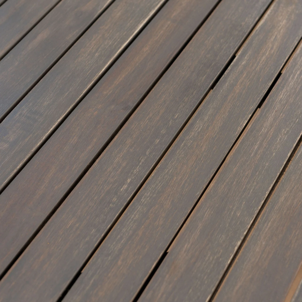 35.50" Gray Contemporary Square Outdoor Dining Table 4 35.50" Gray Contemporary Square Outdoor Dining Table - Image 4