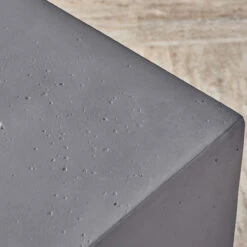 31.25" Gray Contemporary Outdoor Patio Square Fire Pit -PatioVibe Shop dnhhf 305079 5 61379.1667678315