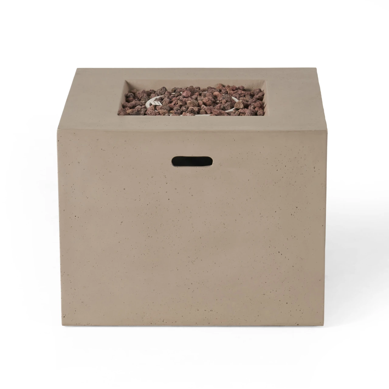 31.25" Lava Grey Contemporary Outdoor Patio Square Fire Pit 1 31.25" Lava Grey Contemporary Outdoor Patio Square Fire Pit