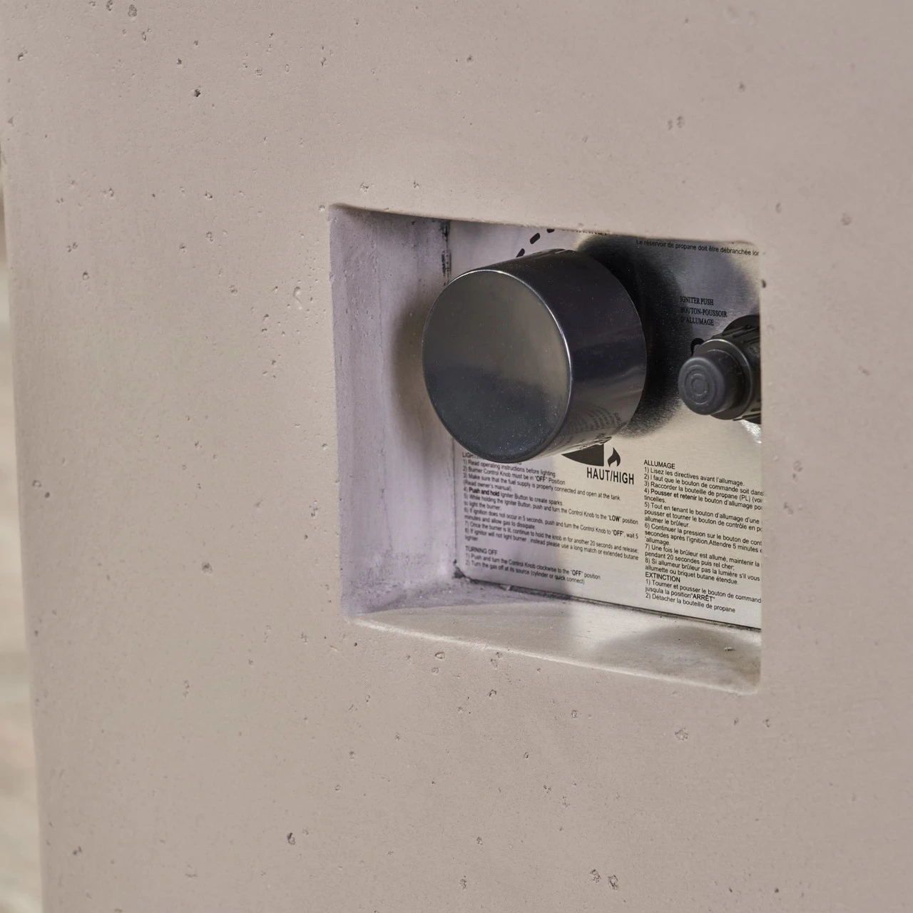 31.25" Lava Grey Contemporary Outdoor Patio Square Fire Pit 5 31.25" Lava Grey Contemporary Outdoor Patio Square Fire Pit - Image 5