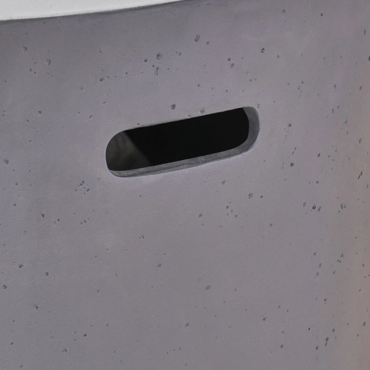 31" Gray Contemporary Outdoor Patio Round Fire Pit 5 31" Gray Contemporary Outdoor Patio Round Fire Pit - Image 5