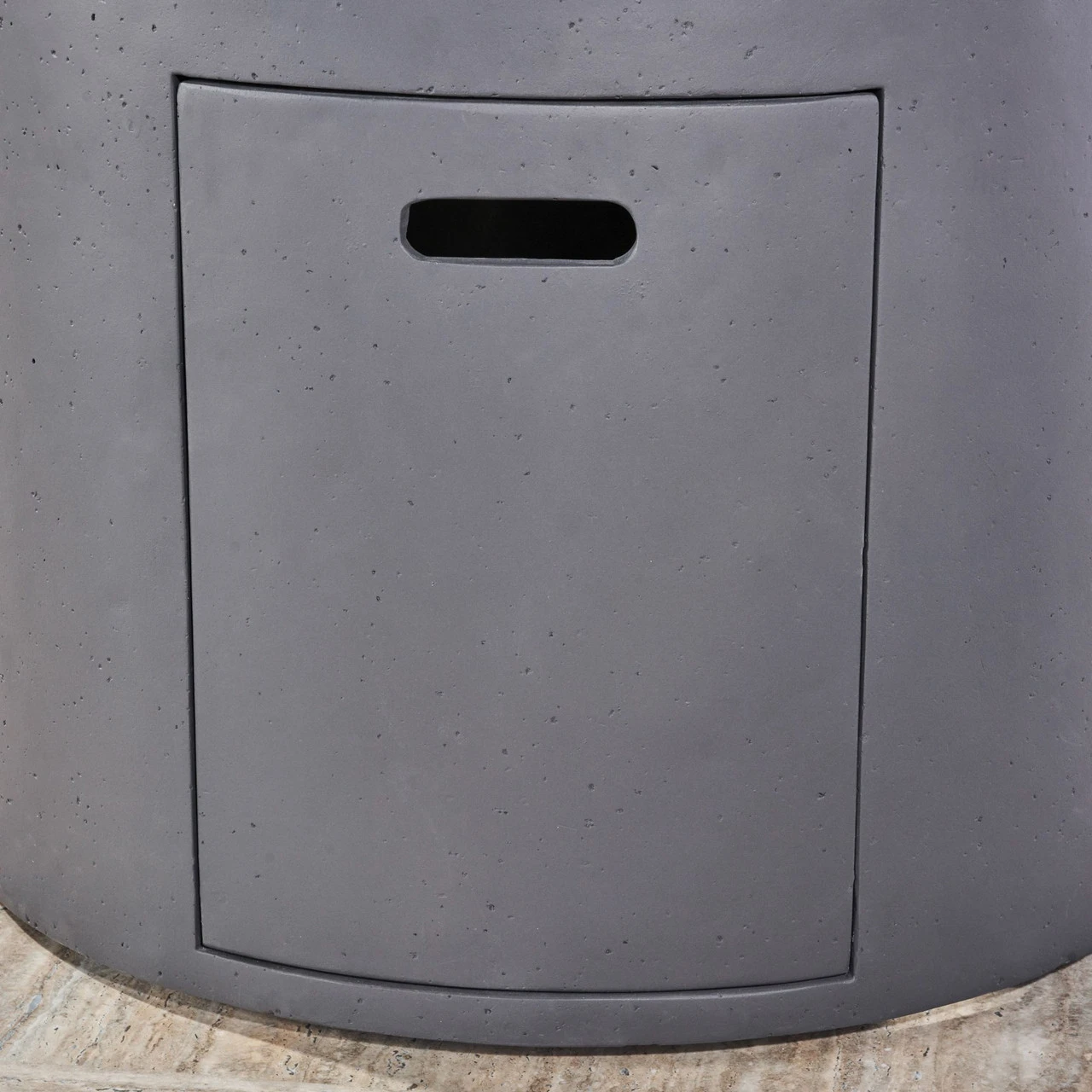 31" Gray Contemporary Outdoor Patio Round Fire Pit 6 31" Gray Contemporary Outdoor Patio Round Fire Pit - Image 6