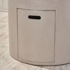 31" Rhino Gray Contemporary Outdoor Patio Round Fire Pit -PatioVibe Shop dnhhf 305082 6 41680.1667678323