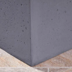 2pc Gray Contemporary Rectangular Outdoor Patio Burning Fire Pit 40.25" -PatioVibe Shop dnhhf 305083 6 99689.1667618274