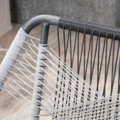 3-Piece Gray And White Wicker Outdoor Furniture Patio Chat Set - Gray Cushions 9 3-Piece Gray And White Wicker Outdoor Furniture Patio Chat Set - Gray Cushions -PatioVibe Shop dnhhf 305233 3 55143.1667677026