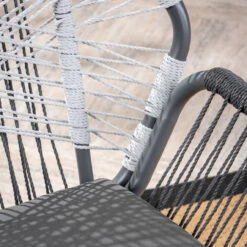 3-Piece Gray And White Rope Woven Outdoor Furniture Patio Chat Set - Gray Cushions 11 3-Piece Gray And White Rope Woven Outdoor Furniture Patio Chat Set - Gray Cushions -PatioVibe Shop dnhhf 305239 5 06680.1667690920