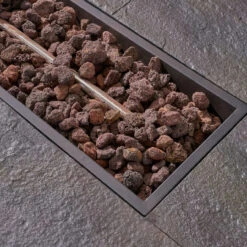 56" Black And Gray Outdoor Patio Rectangular Fire Pit -PatioVibe Shop dnhhf 305417 3 83731.1667617336