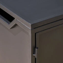 56" Black And Gray Outdoor Patio Rectangular Fire Pit -PatioVibe Shop dnhhf 305417 6 60653.1667617337